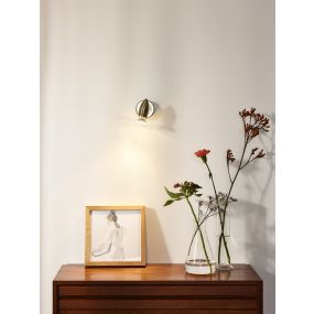 Lucide Caro 1 - opbouwspot - 9 x 13 x 9 cm - 5W LED incl. - satijn chroom
