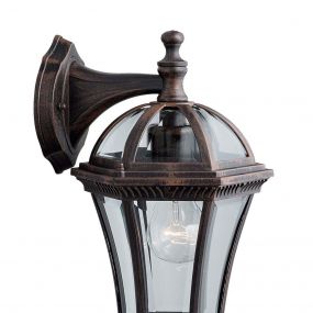 Searchlight Capri - buiten wandverlichting - 19 x 40 cm - IP44 - rustiek bruin