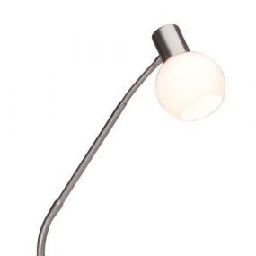 Filos vloerlamp - satijn chroom