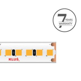 KLUS LED strip - 1cm breed, 500cm lengte - 24Vdc - dimbaar - 18,2W LED per meter - 266 LEDs per meter - IP20 - 2700K