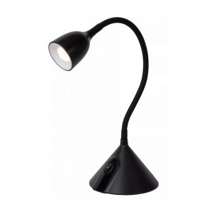 Lucide Milo - tafellamp - Ø 12,8 x 50 cm - 3,2W LED incl. - zwart