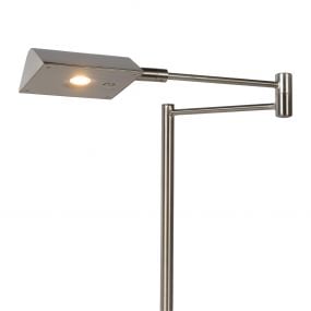 Lucide Nuvola - bureaulamp - 20 x 20 x 38 cm - 9W dimbare LED incl. - satijn chroom
