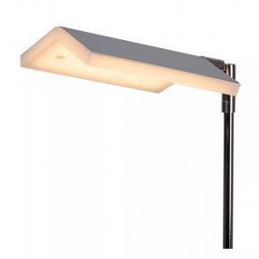 Lucide Aaron - vloerlamp - 20 x 20 x 134 cm - 10W dim to warm LED incl. - chroom 