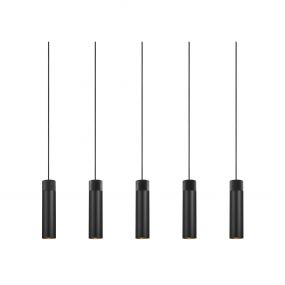 Nordlux Tilo - hanglamp - 80,6 x 6 x 224,6 cm - zwart