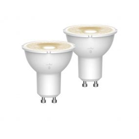Nordlux Smart LED spot - set van 2 - slimme verlichting - Ø 5 x 5,5 cm - GU10 - 4,5W - dimfunctie en instelbare lichtkleur via app - wit