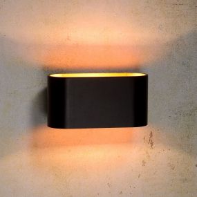 Lucide Xera III - wandverlichting - 16 x 8 x 8 cm - zwart
