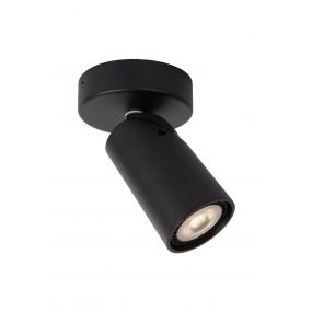 Lucide Xyrus - opbouwspot - 9 x 12,5 x 9 cm - 5W dimbare LED incl. - dim to warm - zwart