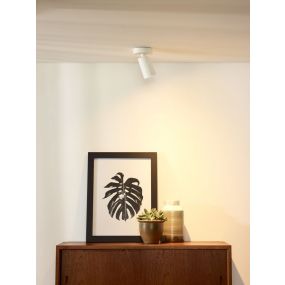 Lucide Xyrus - opbouwspot - 9 x 12,5 x 9 cm - 5W dimbare LED incl. - dim to warm - wit