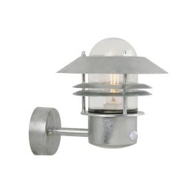 Nordlux Blokhus Sensor - buiten wandverlichting met bewegingsmelder - 22 x 23 cm - IP54 - gegalvaniseerd staal