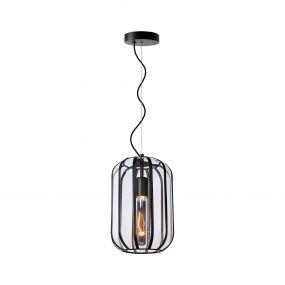 Lucide Fern - hanglamp - Ø 20 x 160 cm - zwart