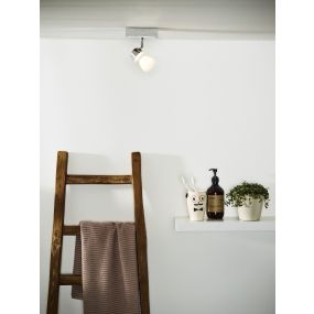 Lucide Xanto 1 - opbouwspot - 8 x 16 x 14 cm - 5W LED incl. - IP21 - wit (laatste stuks!)