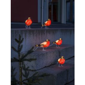 Konstsmide kerstverlichting - goudvinken - 400 x 12 x 15 cm - IP44 - multikleur