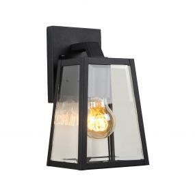 Lucide Matslot - buiten wandlamp - 14 x 13 x 24 cm - IP23 - zwart