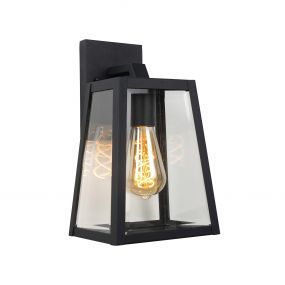 Lucide Matslot - buiten wandlamp - 18 x 16 x 30 cm - IP23 - zwart