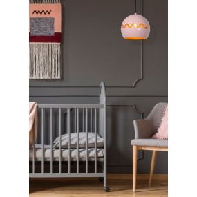 Lucide Corentin - hanglamp - Ø 28 x 153 cm - roos