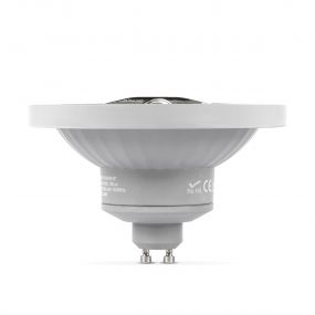 VK Lighting LED lamp - Ø 11,1 x 6,8 cm - GU10 - 12W LED incl. dimbaar - 2700K - 45° - wit
