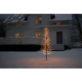 Konstsmide kerstverlichting - LED dennenboom - 85 x 85 x 210 cm - IP44 - zwart