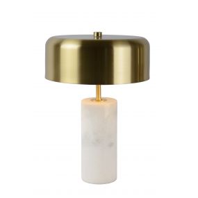 Lucide Mirasol - tafellamp - 36,5 cm - wit en goud