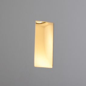 VK Lighting Gypsum - inbouw wandverlichting - 8 x 4,8 x 16,5 cm - 1W LED incl. - wit