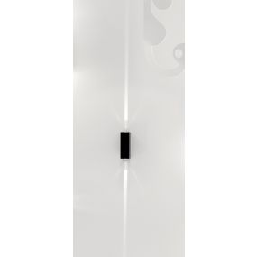 VK Lighting Spathi - wandverlichting - 4 x 7 x 12 cm - 6W LED incl. - IP54 - zwart