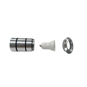 VK Lighting Gaia Round - grondspot - Ø 5 x 7 cm - IP65 - chroom
