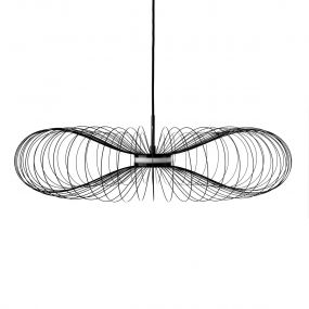 VK Lighting Synnefo - hanglamp - Ø 74 x 146,5 cm - 8W LED incl. - zwart