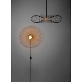 VK Lighting Synnefo - hanglamp - Ø 74 x 146,5 cm - 8W LED incl. - zwart