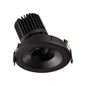 VK Lighting Chonefto - inbouwspot - Ø 115 mm, 105 mm inbouwmaat - 12W LED incl. - zwart