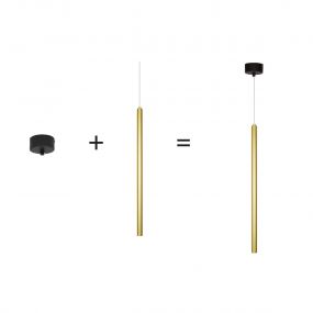 VK Lighting Rados - bevestigingsplaat met driver - Ø 8 x 3,8 cm -  16 tot 27Vdc/230V - 5-8W LED incl. - 300Ma - zwart
