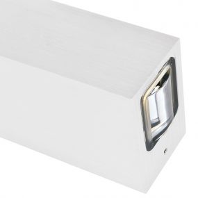 VK Lighting Spathi - buiten wandverlichting - 4 x 7 x 12 cm - 6W LED incl. - IP54 - wit