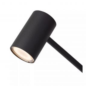 Lucide Tipik - oplaadbare tafellamp - 28,9 x 15 x 64 cm - 3 stap dimmer -  3W LED incl. - zwart 