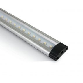 ONE Light LED Shelf System - profiel - 100 x 2,5 x 0,9 cm - 10W dimbare LED incl. - aluminium en zwart - 3000K