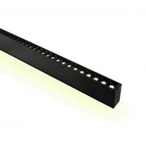 ONE Light LED Linear Profiles - hanglamp - 130 x 7 x 3,5 cm - 40W + 20W LED incl. - zwart - witte lichtkleur