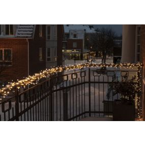 Konstsmide kerstverlichting - LED-lichtslinger - 8,78 m - 400 x 0,015W incl. - IP44 - 2100K - zwart
