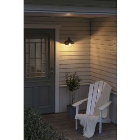 Konstsmide Vega Mini - wandverlichting - 36 x 24,5 x 22 cm - IP44 - zwart