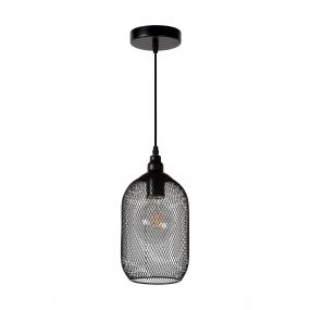Lucide Mesh - hanglamp - Ø 15 x 159 cm - zwart