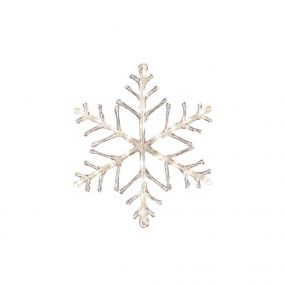Konstsmide kerstverlichting - sneeuwvlok - 40 x 1,5 x 40 cm - IP44 - transparant