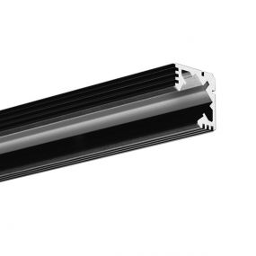 Klus 45-ALU - profiel - 1,9 x 1,9 cm - 200cm lengte - zwart