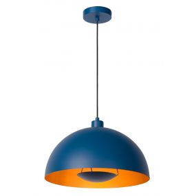 Lucide Siemon - hanglamp - Ø40 x 150 cm - blauw