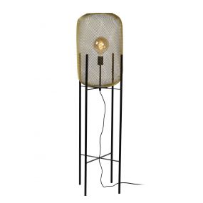 Lucide Mesh - Vloerlamp - Ø 35 x 135 cm -goud