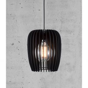 Nordlux Tribeca 24 - hanglamp - Ø 24 x 330 cm - zwart