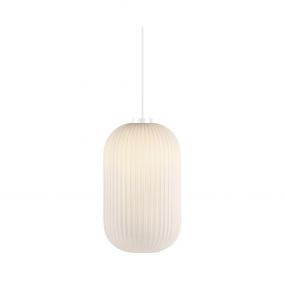 Nordlux Milford 20 - hanglamp - Ø 20 x 333,5 cm - opaal wit