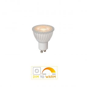 Lichtkoning LED-spot - dim to warm - Ø 5 x 5,5 cm - GU10 - 5W dimbaar - 3000K tot 2200K - wit