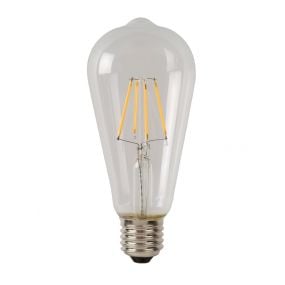 Lucide LED filament lamp - Ø 6,4 x 14,6 cm - E27 - 5W dimbaar - 2700K - transparant