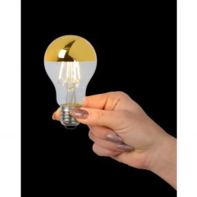 Lucide LED bulb - filament lamp dimbaar - Ø 6 x 10 cm - E27 - 5W - 2700K - goud