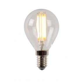 Lucide LED filament lamp - Ø 4,5 x 7,7 cm - E14 - 4W dimbaar - 2700K - transparant