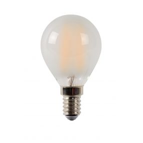 Lucide LED filament lamp - Ø 4,5 x 7,7 cm - E14 - 4W dimbaar - 2700K - albast