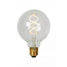 Lucide LED filament lamp - Ø 9,5 x 13,8 cm - E27 - 4,9W dimbaar - 2700K - transparant