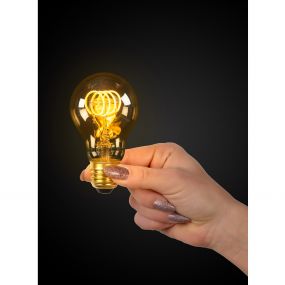Lucide LED Bulb Twilight Sensor - Ø 6 cm - E27 - 4W niet dimbaar - 2200K - amber