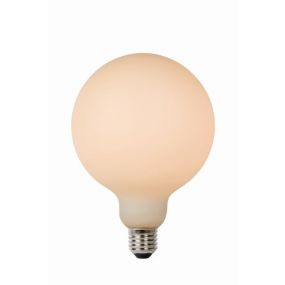 Lucide LED lamp - Ø 12,5 x 17,5 cm - E27 - 8W - 3 Stepdim - 2700K tot 2200K - Opaal